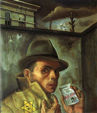 Felix Nussbaum Autoportrait au passeport juif - Biographie Peintre Analyse  : Histoire de l'Art