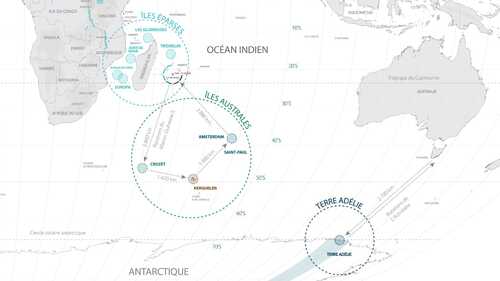 TAAF présentation carte du monde