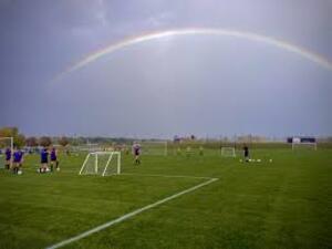 season rainbow soccer stadium rainbow