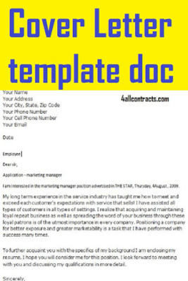 cover letter template doc