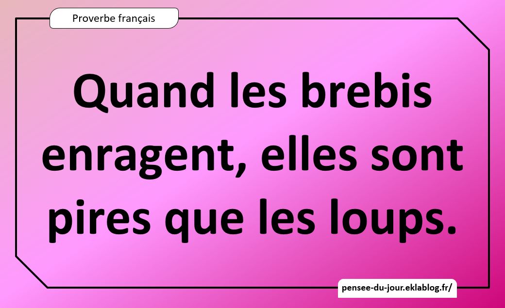 Proverbe français