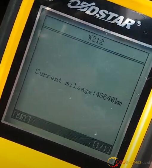OBDSTAR X300M Mileage change benz w212 13
