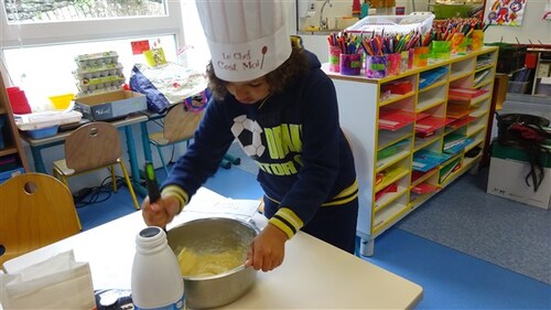 En GS des crêpes pour les anniversaires