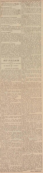 Au Palais - Le Procès du ''Christ'' (La Belgique, 24 novembre 1916)