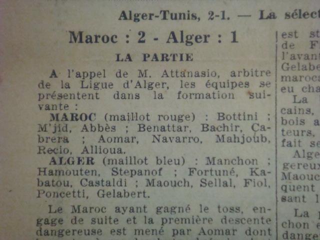 2.11.1947 Alger-Maroc 2-1