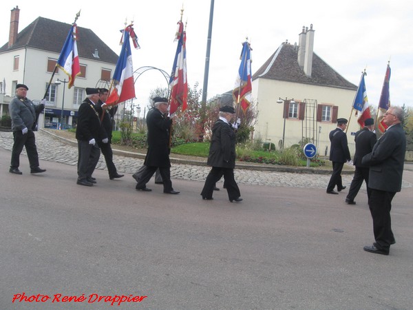 La commémoration de l'Armistice , en 2015, à Châtillon sur Seine