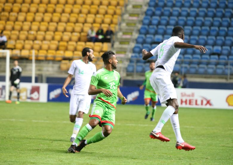 Mercredi 9.5.2018 à Cadix Arabie Saoudite-EN A' 2-0 avec Cherif El Ouezzani