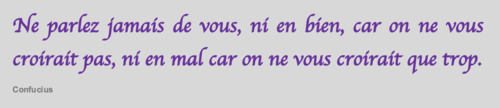 La pensée du jour