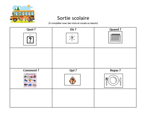 SORTIE SCOLAIRE