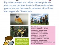 Rallyes nature avec le Parc naturel régional de l'Avesnois et  
concours "Nature en images"