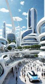 books futuristic city 