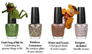 Swatch O.P.I Warm & Fozzie!