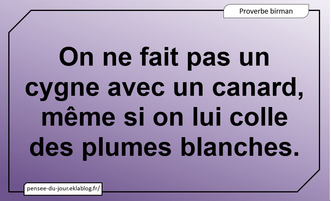 Proverbe birman