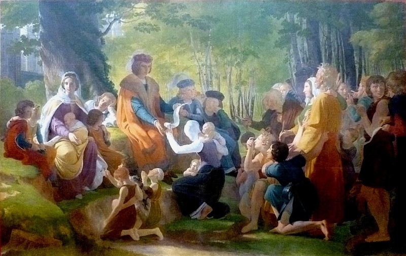 Saint Louis rendant la justice sous le chêne de Vincennes (peinture à l’huile du Baron Pierre-Narcisse Guérin 