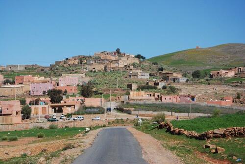 Petit villages sur la route de Tiznit à Tafraoute