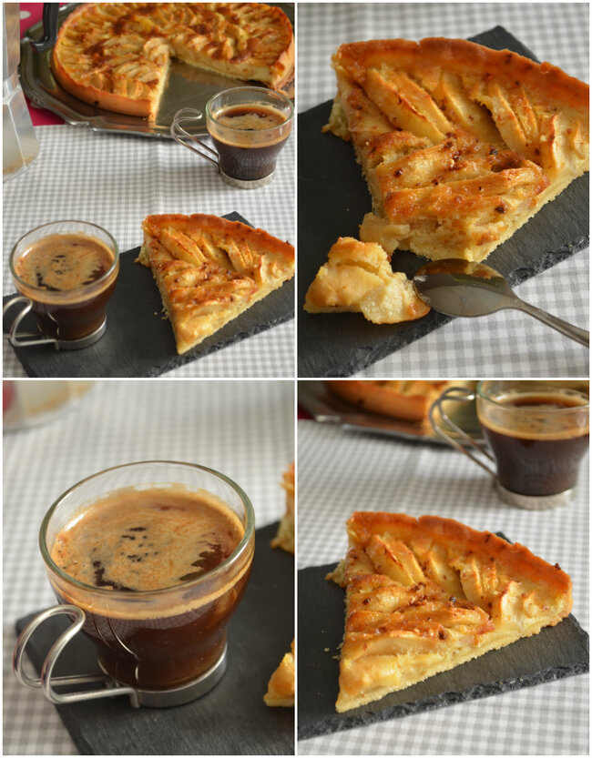 Tarte aux Pommes & à la Crème d'Amande { Pralin Caramel}