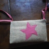 Pochette Corail Star: pochette zippée + lanières accroche sac