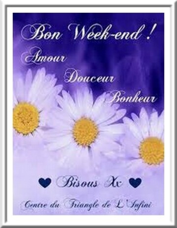 coucou** bonne fin de semaine ++ gros bisous