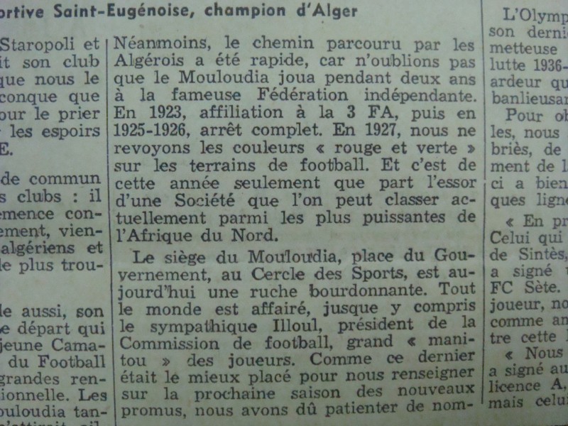 Le MCA BENJAMIN DE LA DIVISION D\'HONNEUR