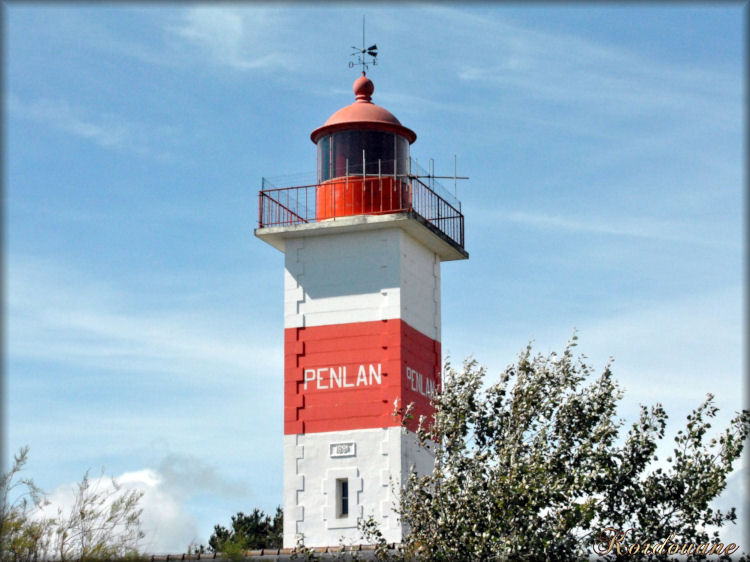 Photo du phare de Pen lan dans le Morbihan