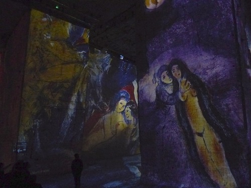 Chagall aux carrières de lumière
