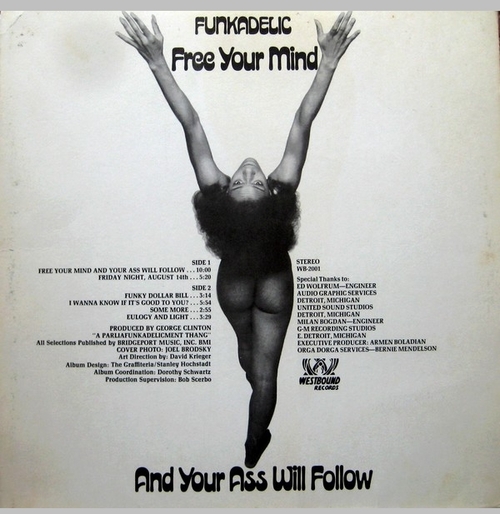 Funkadelic : Album " Free Your Mind And Your Ass Will Follow " Westbound Records WB 2001 [ US ]