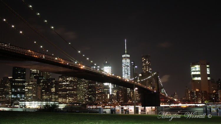 New York de nuit : Manhattan vue de Brooklyn