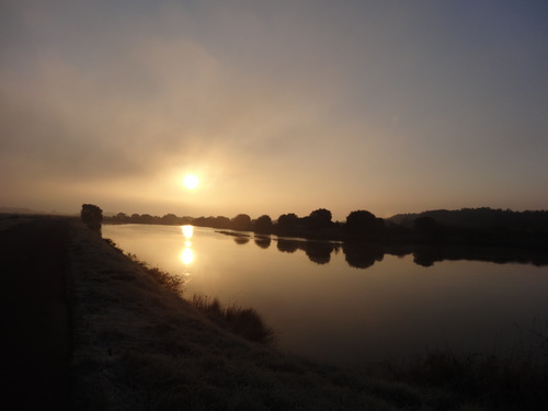 Ce matin il gèle sur les marais salants