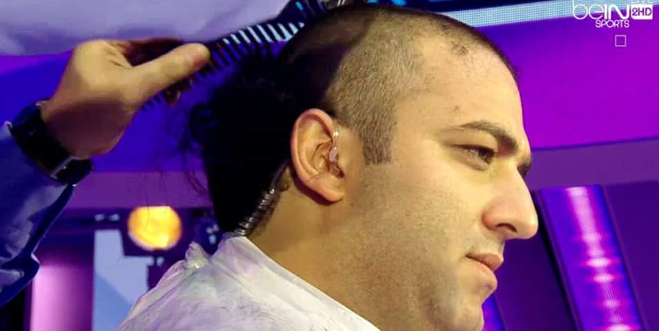 Samedi 7.5.2016 Mahrez champion, Mido perd son pari et coupe ses cheveux