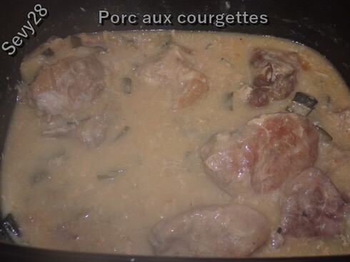 Porc aux courgettes (mijot'cook)