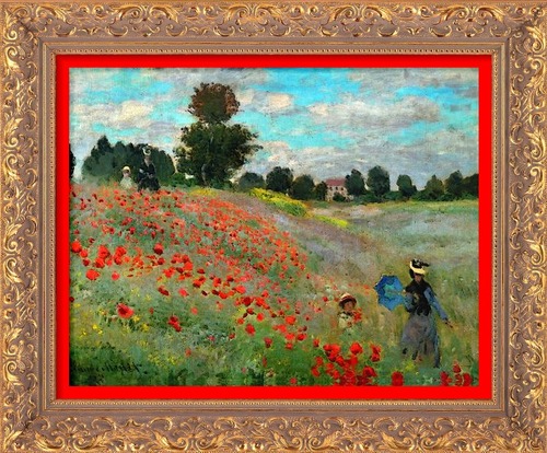 Tuto, "les coquelicots" à la manière de Claude Monet et analyse de l'oeuvre - Peinture à l'huile.