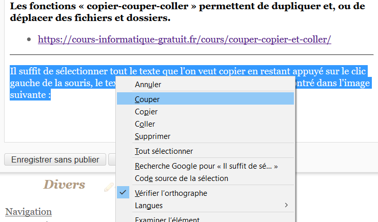 Copier - Couper - Coller - Pôle Multimédia de Montereau