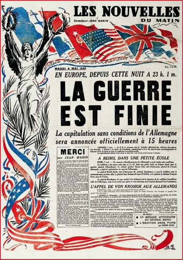 8 mai 1945 : signature de l'armistice de la Seconde Guerre Mondiale