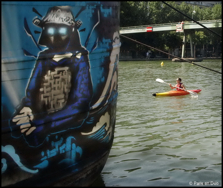 Le long du bassin de La Villette et de la Seine