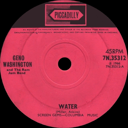 Geno Washington & The Ram Jam Band : Album " Hand Clappin' Foot Stompin' Funky Butt...Live " Picadilly Records NSLP 38026 [ UK ]