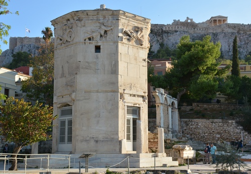 La tour des Vents dans l'Agora romaine à Athènes