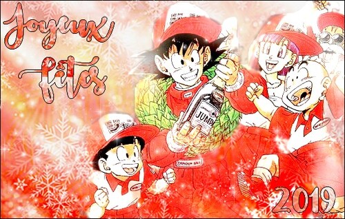 Création Joyeuses Fêtes DBZ