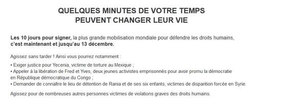 Quelques minutes de votre temps peut Changer leur vie ... 