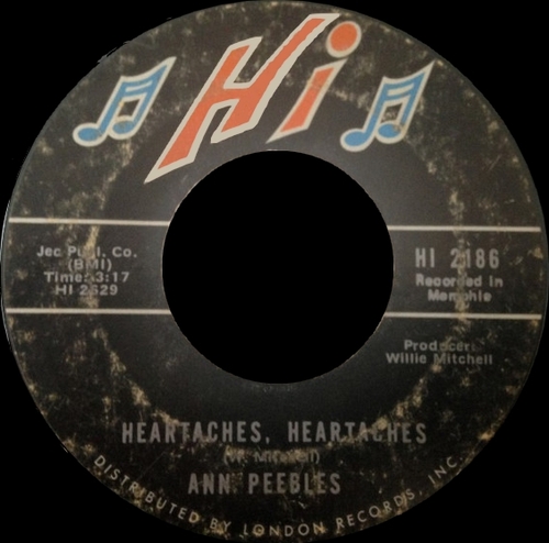 Ann Peebles : Album " Straight From The Heart " Hi Records ‎SHL 32065 [ US ]