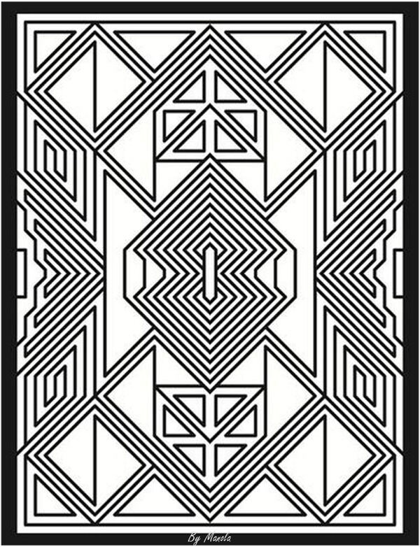 Mandalas à colorier ( rectangles)