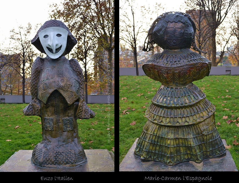 Les Enfants du monde dans les Jardins de Bercy à Paris