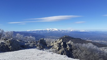 Peut être une image de nature, ciel, arbre et montagne