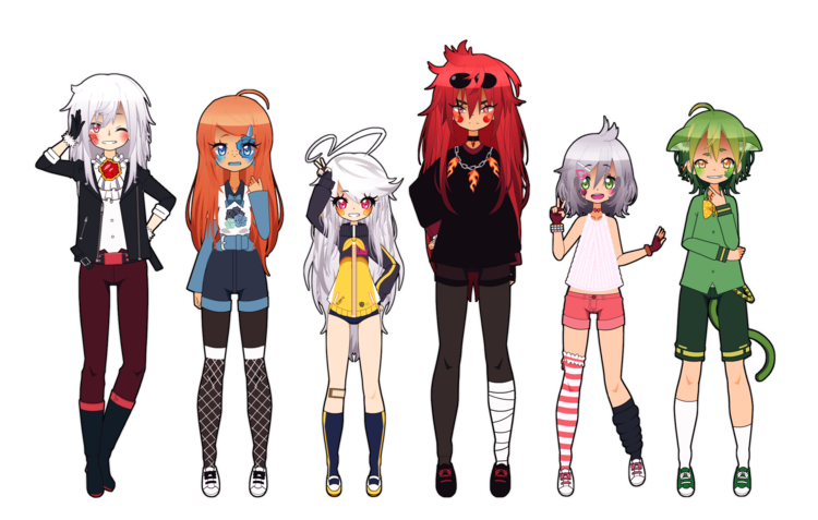 [Kisekae - Pokemaloid] Human updates (again meh-)