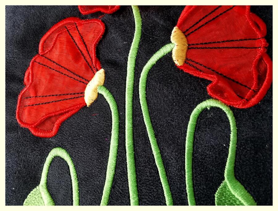 COUSSIN COQUELICOTS