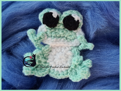 [ Accessoire ] Applique Couicky ( Grenouille au crochet )