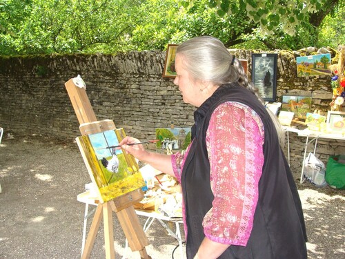 Les peintres à Brion sur Ource en 2009