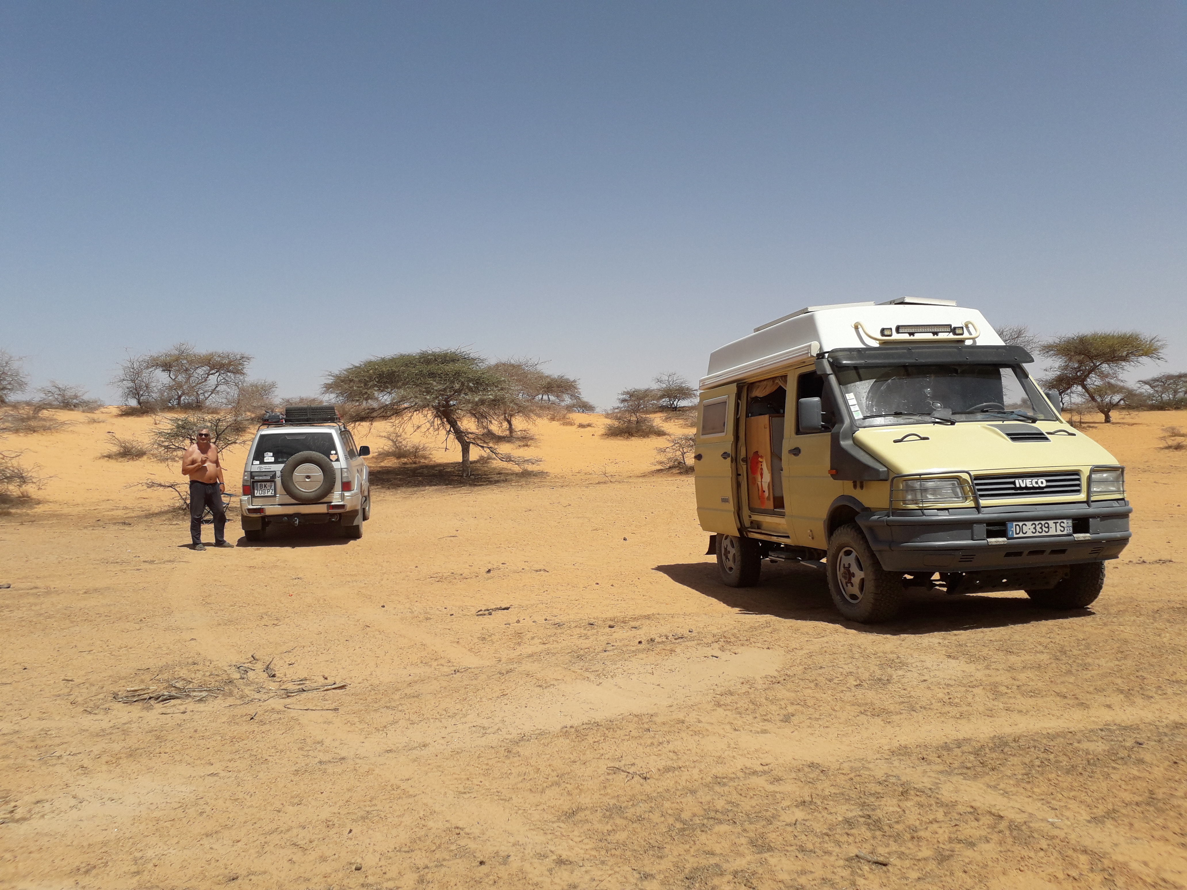 Mauritanie Pause repas entre Rosso et Nouakchott
