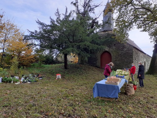 Le vide jardin de la chapelle de Saint Maur (56800)