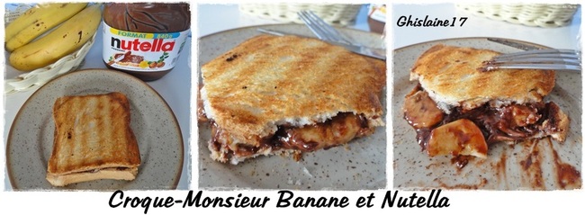 Croque-Monsieur Banane et Nutella