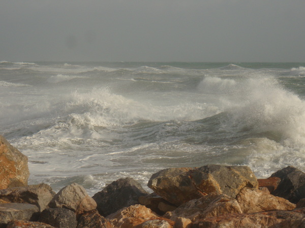 AVIS DE TEMPETE SUR LA PLAGE DE BARCARES